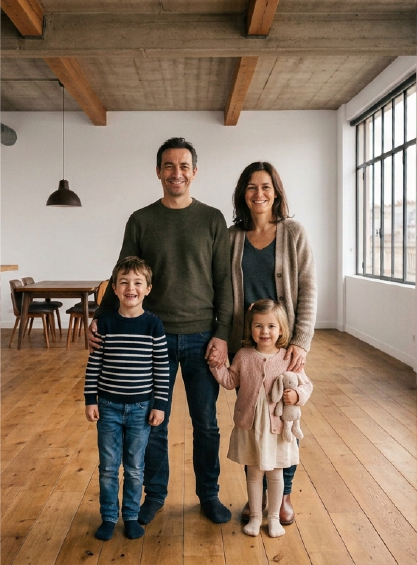 Avec des enfants 